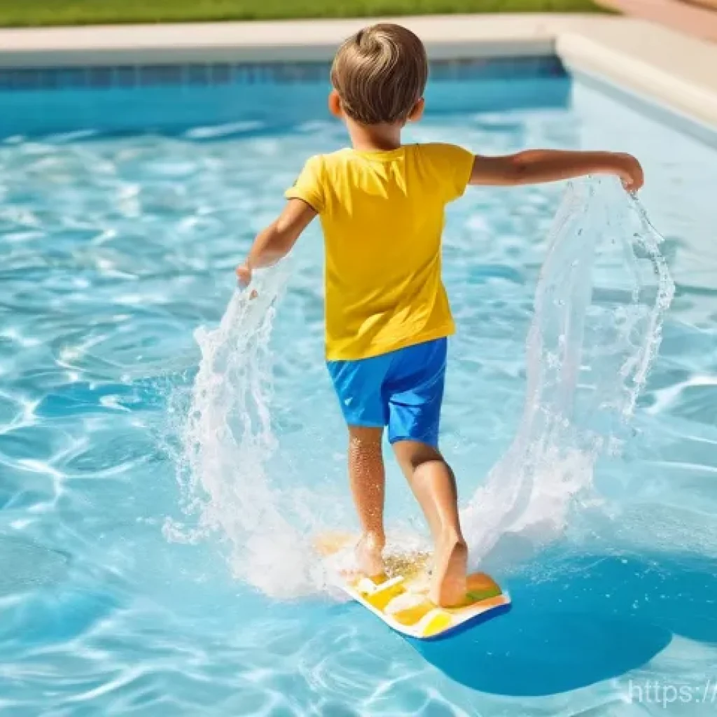 아이들의 여름 플립플랍 - **Prompt for Comfort and Play:**
    "A happy, energetic 5-year-old child, wearing modest, knee-leng...