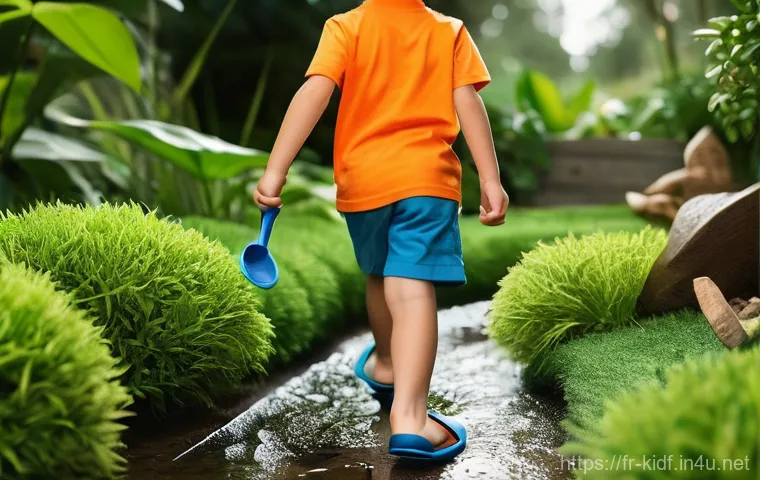 아이들의 여름 플립플랍 - **Prompt for Eco-Friendly Style:**
    "A confident and stylish 9-year-old girl, dressed in a tastef...