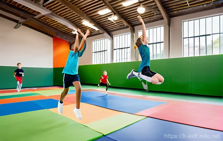 아동용 스포츠웨어 추천 - Prompt 1: "Joyful Young Athletes in Vibrant, Comfortable Gear"**