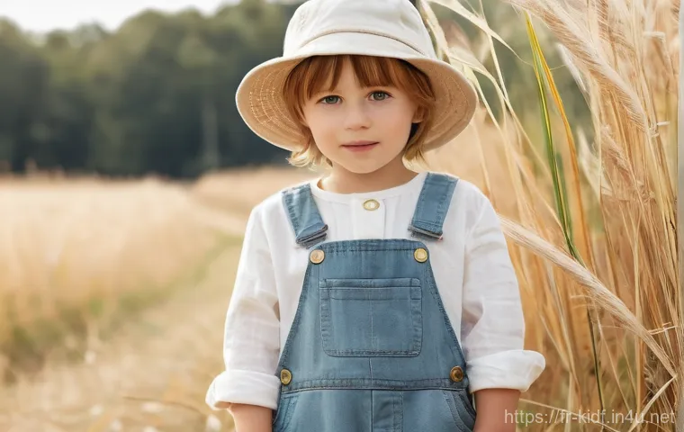 아이들의 봄 패션 추천 - **Prompt 2: Energetic Explorer with Vibrant Accents**
    "An energetic boy, approximately 6-8 years...