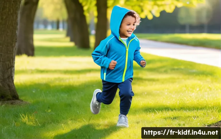 아동용 플리스 자켓 추천 - A cheerful young child wearing a lightweight microfiber fleece jacket with an adjustable hood and zi...