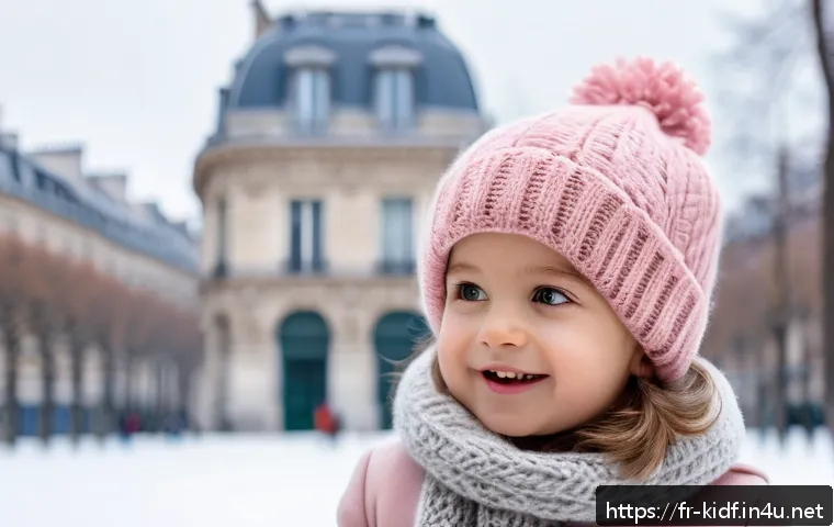 아동용 털모자 스타일 - A cheerful young child wearing a pastel pink merino wool beanie with a classic folded brim, snugly c...